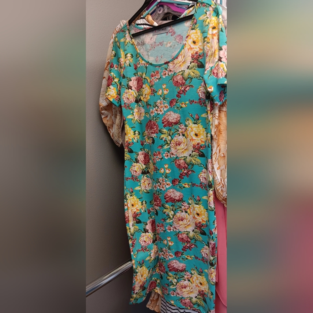 Floral Green Dress